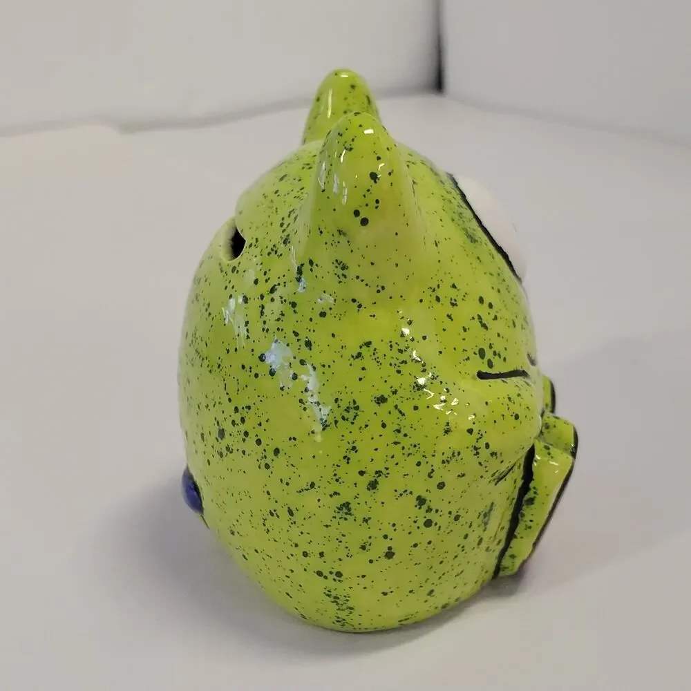 Monster Piggy Bank Ceramic Hand-painted 4